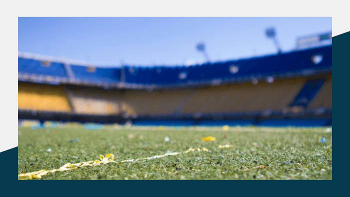 2024 Sports Calendar - View of a football stadium from the field