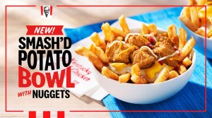 KFC Smash’d Potato Bowl with Nuggets