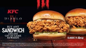 KFC Chicken Sandwich and Diablo IV collab