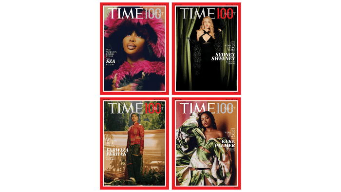 TIME100 Next 2022 list magazine covers of SZA, Sidney Sweeney, Keke Palmer and Farwiza Farhan