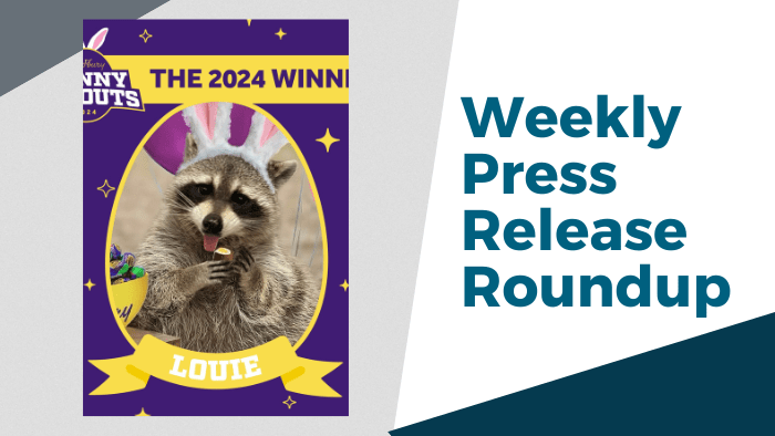 2024 Cadbury Bunny Louie the Raccoon, Weekly Press Release Roundup