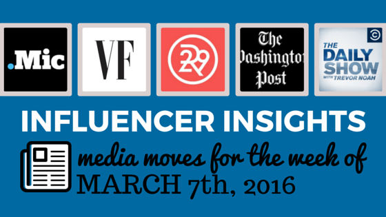 INFLUENCER INSIGHTS AND MEDIA MOVES