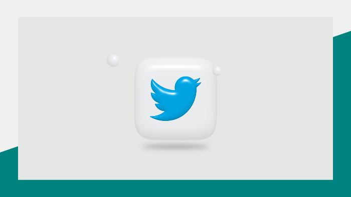 Media Insider - Blue Twitter logo on a white square icon