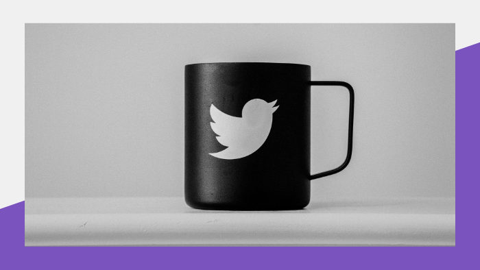 Media Insider - Twitter logo on a black coffee mug