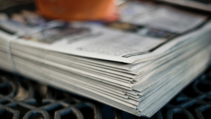 Stack of newspapers - Media news roundup 022522