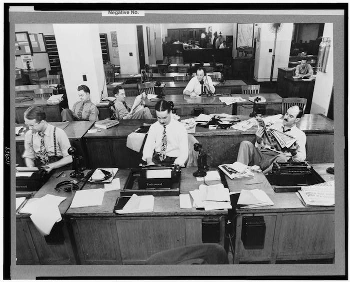 nytimes newsroom 1942 loc