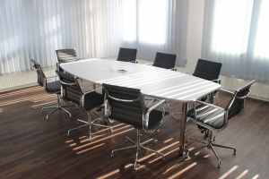 Photo of an empty conference room