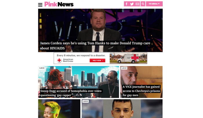 PinkNews LGBT News Site