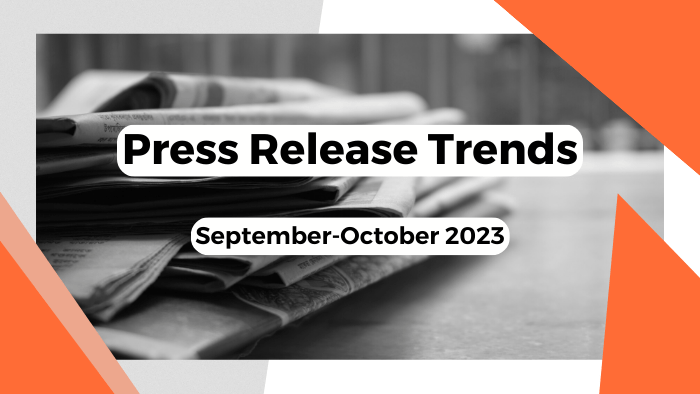 Press Release Trends, September-October 2023