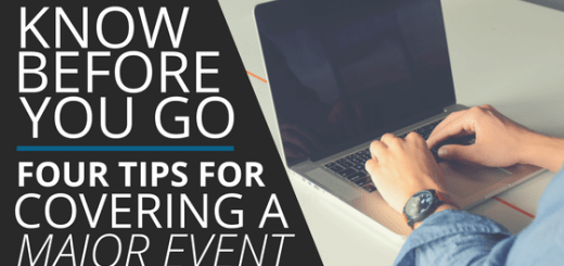 tips for covering a major event