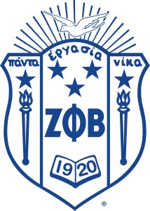 Zeta Phi Beta Sorority shield